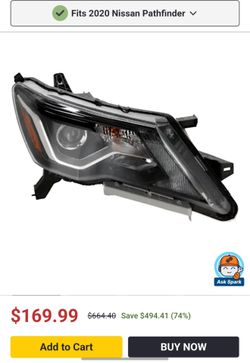 2020 Pathfinder Headlight