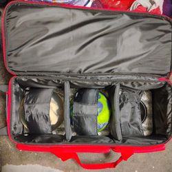 3 Bowling Ball Bag With 2 Bowling Balls