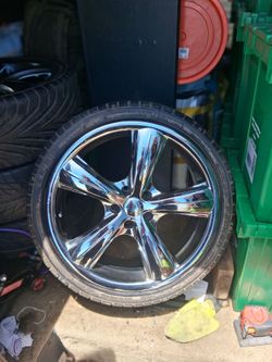 Chrome 19" Sinister rims