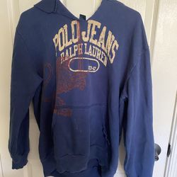 Adult Size Medium Polo Jeans Company Ralph Lauren Hooded Sweatshirt