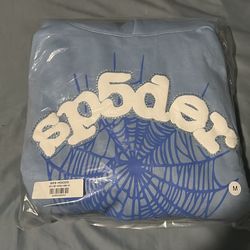 Light Blue Spider Hoodie M
