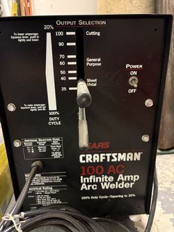 100 AC Infinite Amp Arc Welder - Craftsman