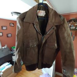 Leather Bomber Jacket