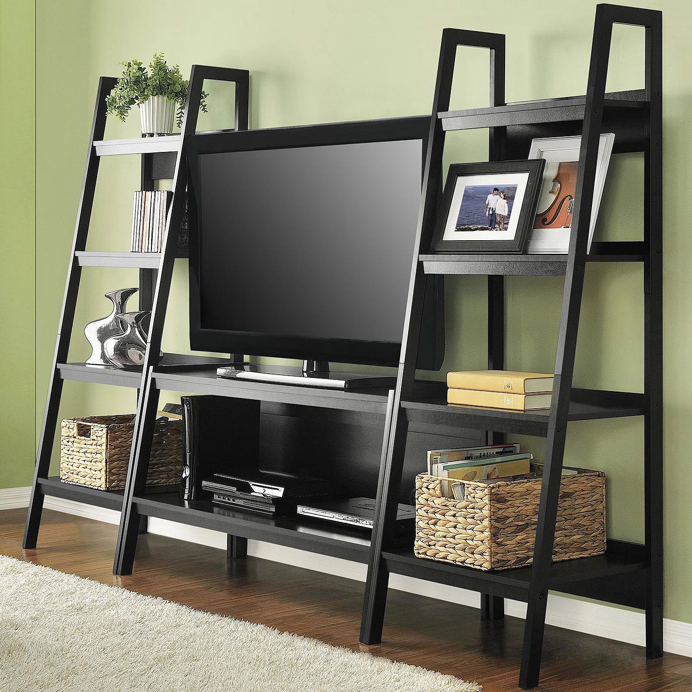 TV Stand with Bookshelves
