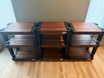 Custom 9 Shelf Modular Walnut AV Rack