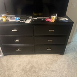 Mattress , Bed frame , Dresser 