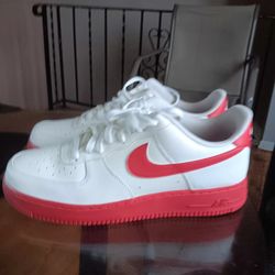 11.5 Nike AF1 red/white low