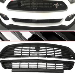15-17 Ford Mustang GT CS CA Special Style Front Upper Lower Grille Black
