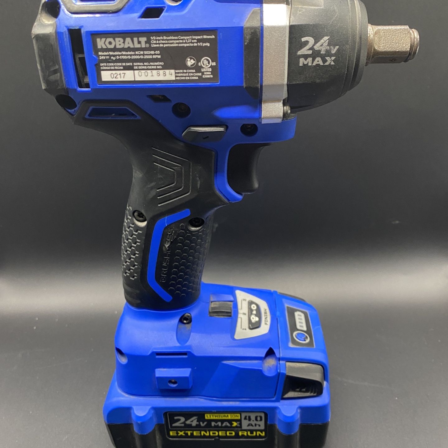 Kobalt KIW 5024B-03 1/2 Inch Brushless Impact Wrench | Property Room