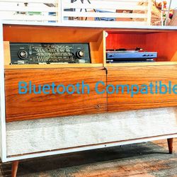 Mid Century Console Stereo (Bluetooth Compatible) 