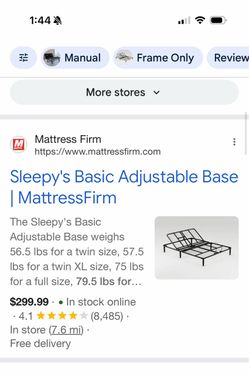 Sleepy's Basic Adjustable Bed Base