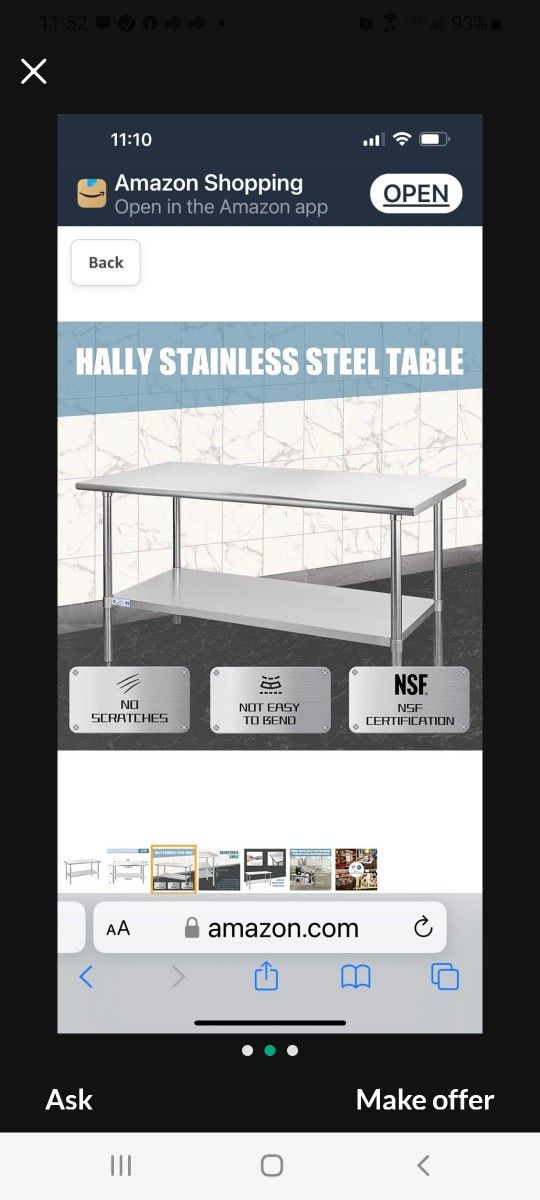 Stainless Steel Table