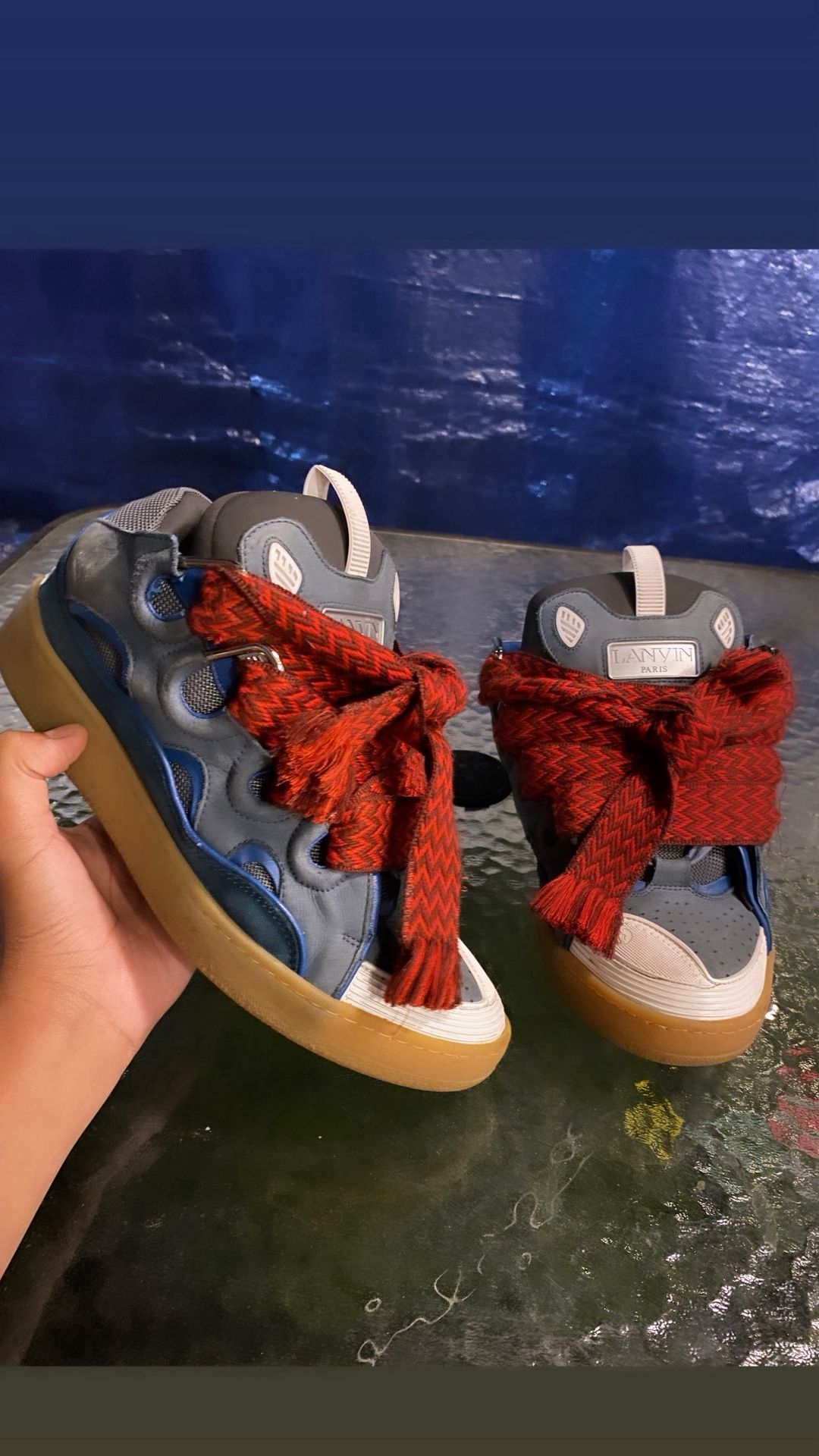 Lanvin Curb Sneakers