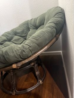 Green and Brown Papasan chairs