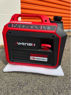 Amerisun 3800W RV-Ready for Camping & Home Backup Portable Quiet Manual Start Gas Inverter Generator