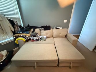 Freetown 88.5” Reversible Sleeper Sofa & Chaise – $200