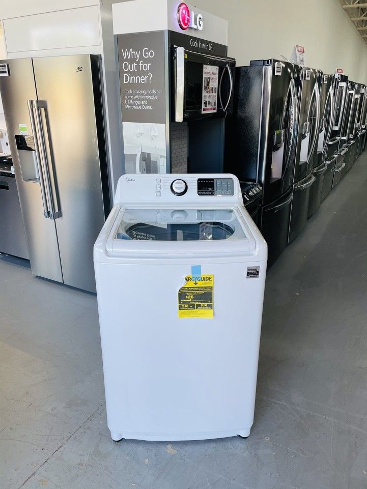 Midea 4.5 Cu. Ft. White Top Load Washer MLV45N1BWW L VCI