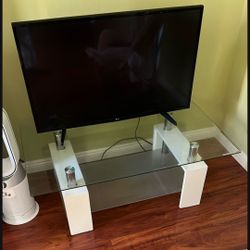 Glass Coffee Table / TV Stand 48" x 28"D x 18"H