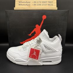 AIR JORDAN 4 RETRO ''WHITE METALLIC SILVER''