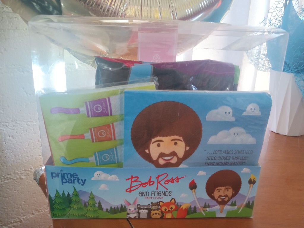 Bob Ross Decor Birthday Party