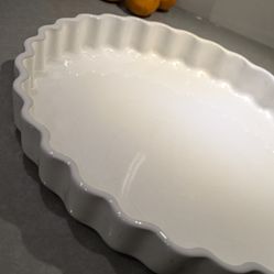 Flared White Pie/Quiche/Tart Dish ($8)