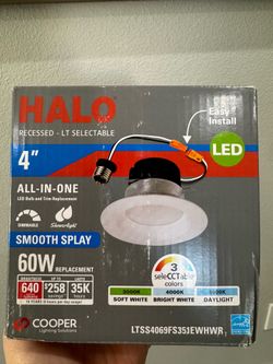 Halo recessed LT Selectable LED lights