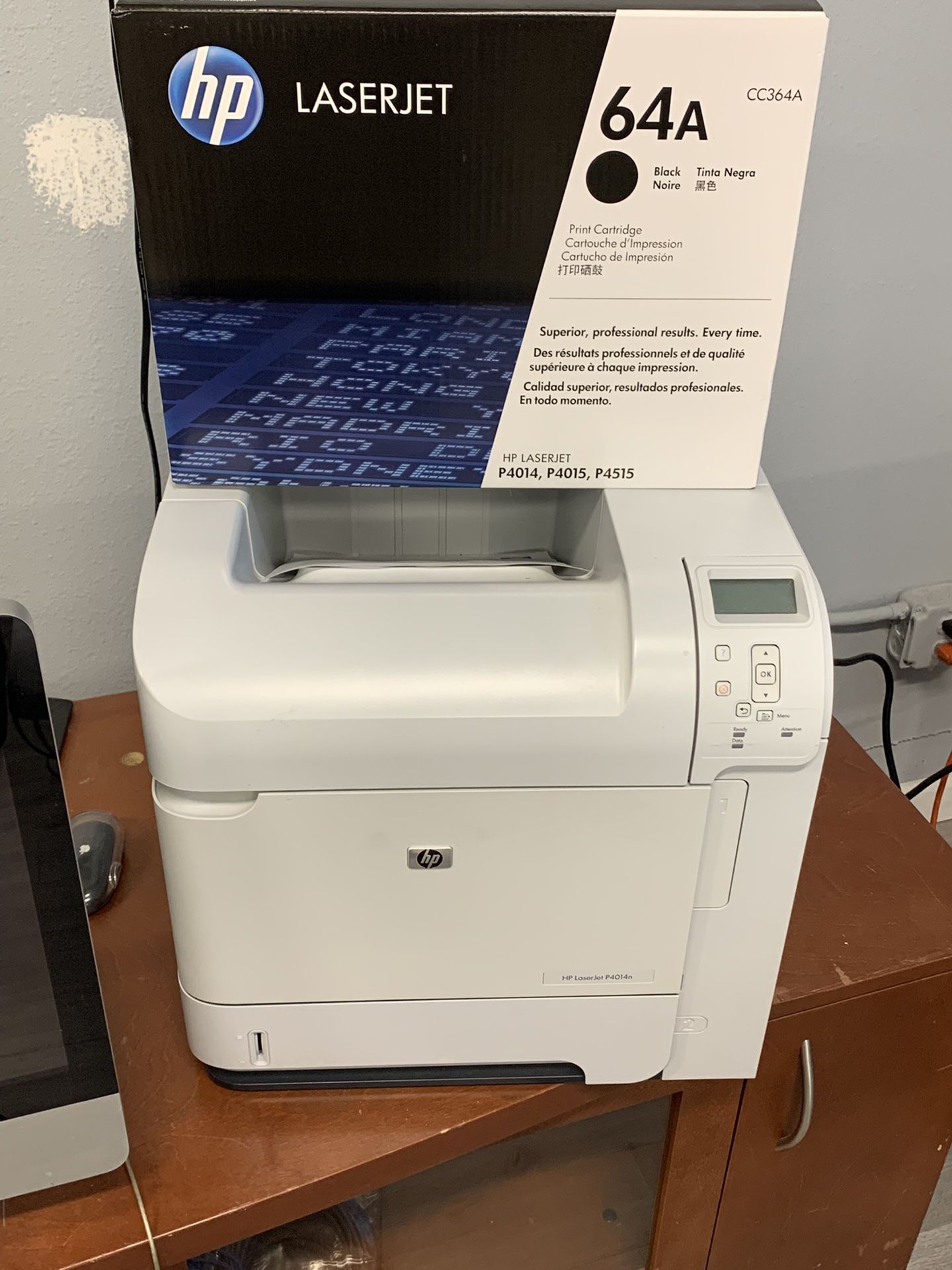 HP Laserjet P4014n Printer w/New Toner $125