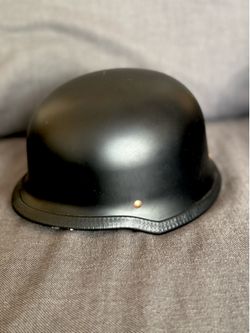 Daytona German Style Motorcycle Helmet - Matte Black (Size Large)