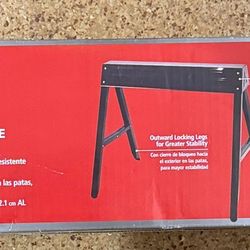 Husky brand folding steel sawhorse