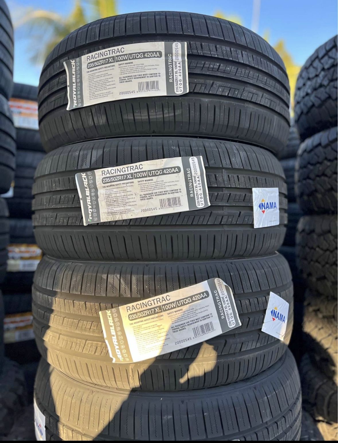 235/50/17 ROYAL BLACK (4 TIRES) INSTALLATION AND BALANCING