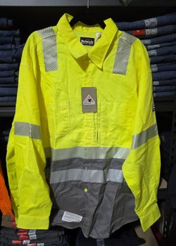 BULWARK HIGH-VISIBILITY FR WRK SHIRT AVAILABLE IN LARGE  & 3XL