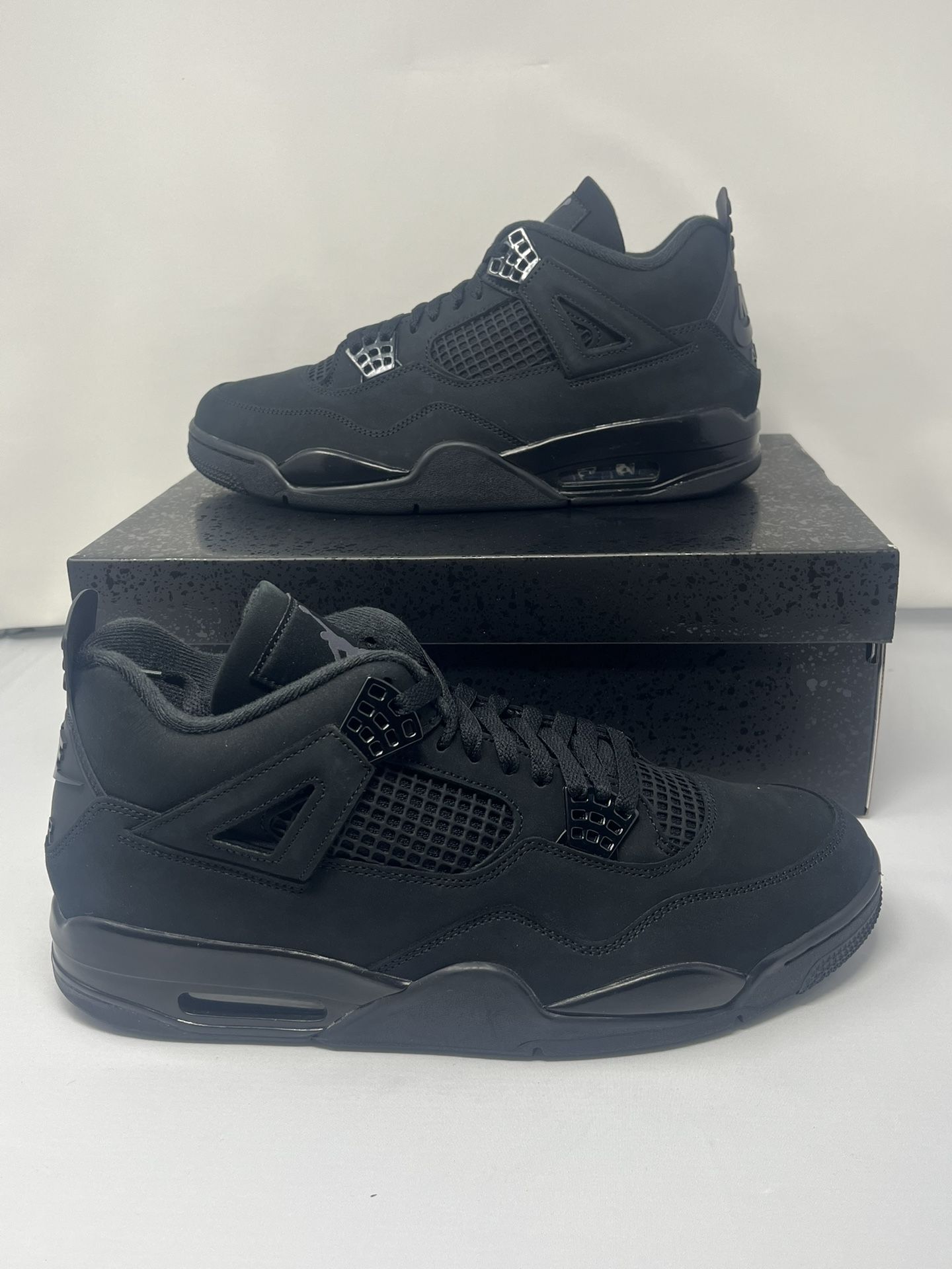 Nike Air Jordan 4 Retro Black Cat 2025 Men’s Size12.5 FV5029-010 New With Box 
