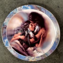 Soul mate " The Lovers"  NATIVE American Collector Plate By Lee Bogle