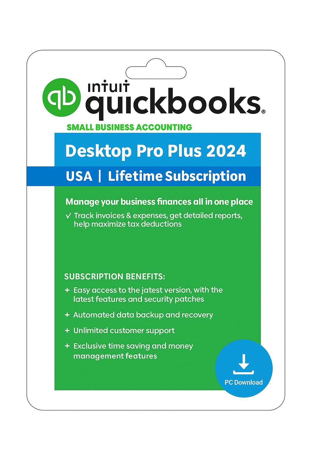 Intuit Quickbooks Desctop Pro 2024 ( Not subscription), with license key (Lifetime ).