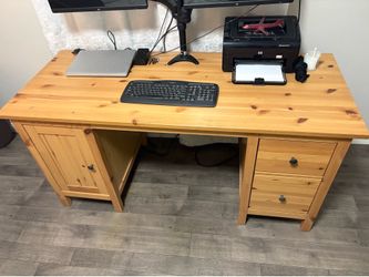 Solid wood desk