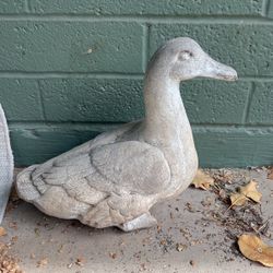 Large Cement Garden Duck