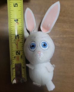 The Secret Life of Pets SNOWBALL THE BUNNY 4" Mini Plush STUFFED ANIMAL Toy