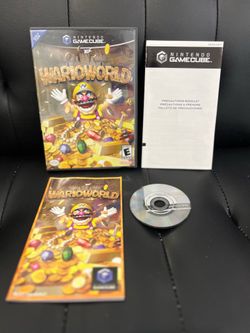 Selling *Wario World* for GameCube; condition is 10/10—not a single scratch, and it's complete. Looking to trade for a Pokémon game; I'll pay the pric