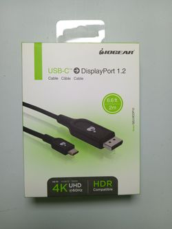 IOGEAR USB-C TO DISPLAY PORT 1.2 CABLE (6.6 ft.)