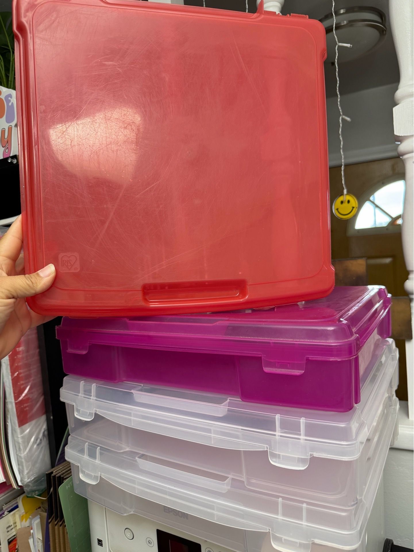 4 12x12 Crafting Scrap Book Toys Etc Storage