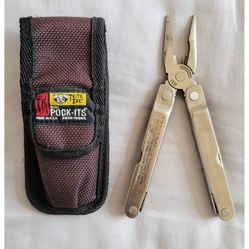 Leatherman Super Tool Original Multi Tool w/ Nite Ize Sheath Case