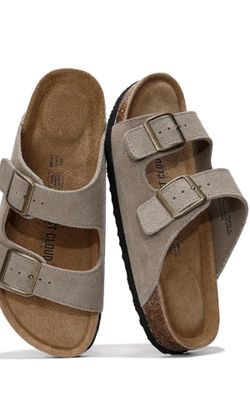 Project cloud genuine leather flat sandals