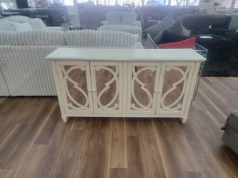 New Accent Cabinet In Antique White 