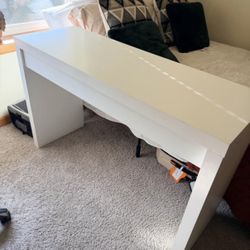 White IKEA Desk