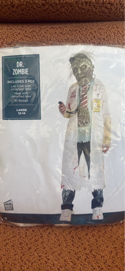Dr. Zombie Halloween Costume Large 12-14