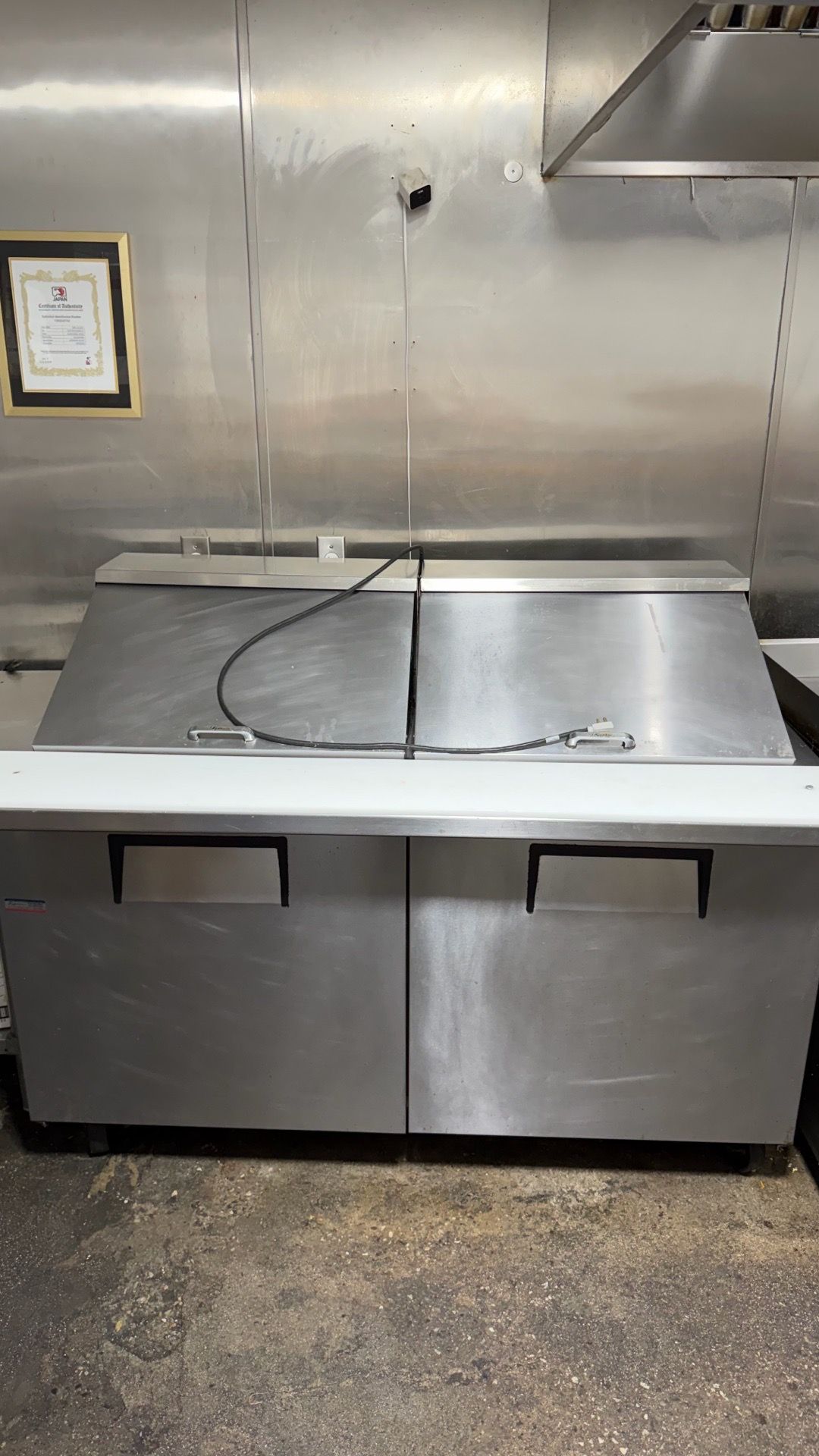 True 60” Prep Table Mega Top restaurant fridge