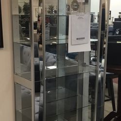 Glass curio cabinet