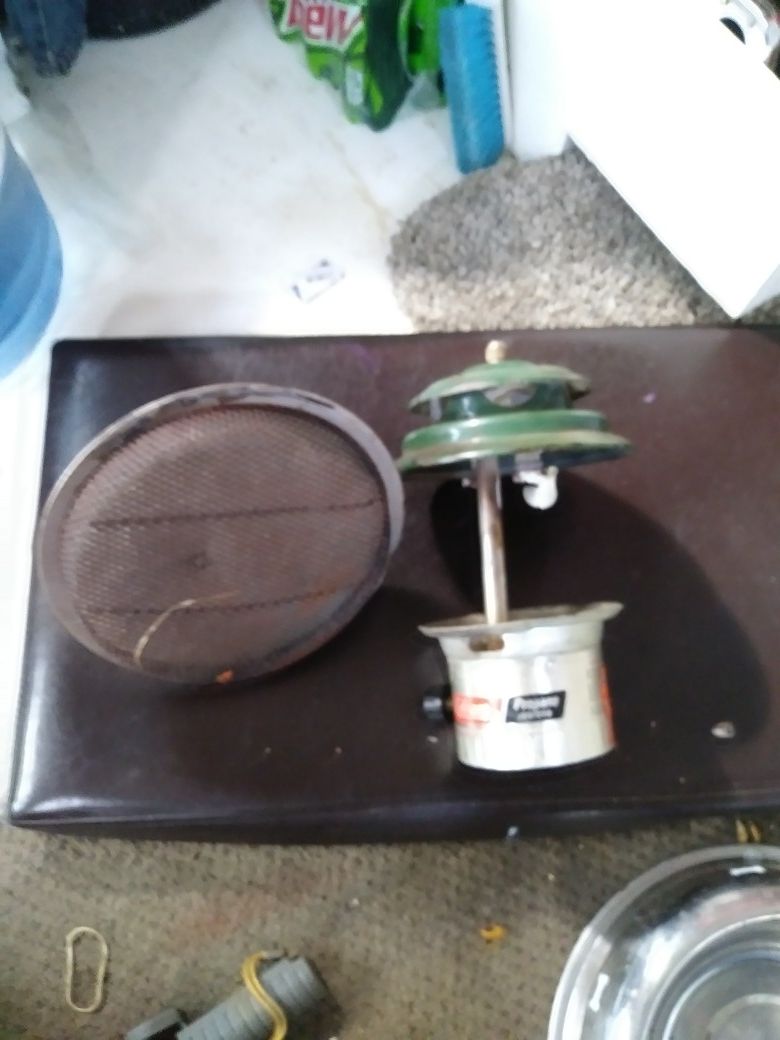 Coleman lantern and golf cart heater