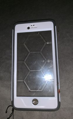 iPhone 6s Plus gray and white case
