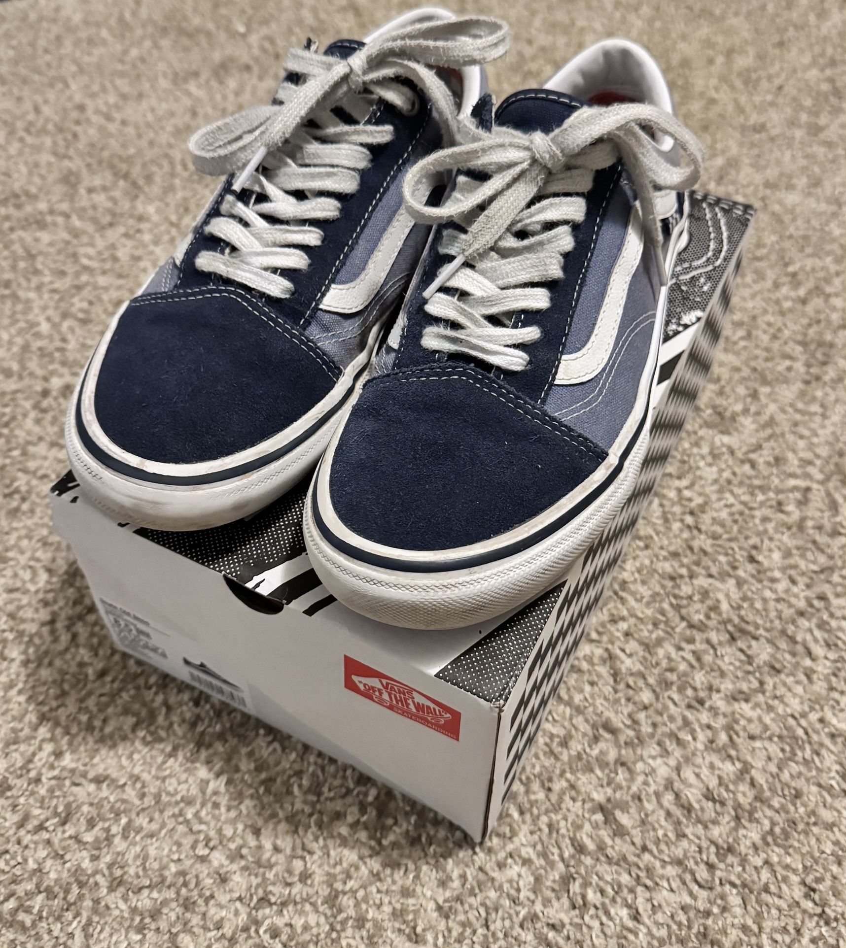 Navy Blue Vans-pop Cushion-skateboard